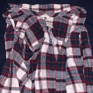 American eagle Boyfriend plaid shirt